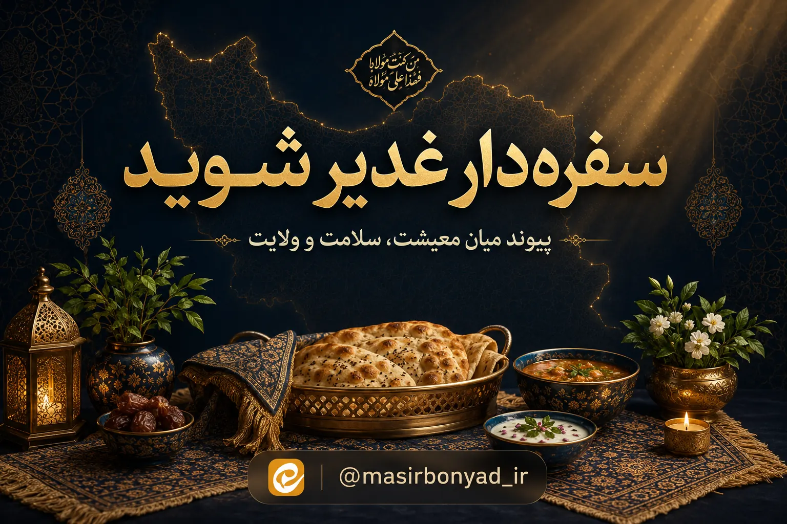 سفره‌دار غدیر شوید: پیوند میان معیشت، سلامت و ولایت در بنیاد مصیر